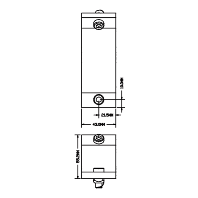 40-570-0 MODULAR SOLUTIONS ANGLE BRACKET 45MM WIDE 135 DEGREES, MOUNTING HARDWARE NOT INCLUDED